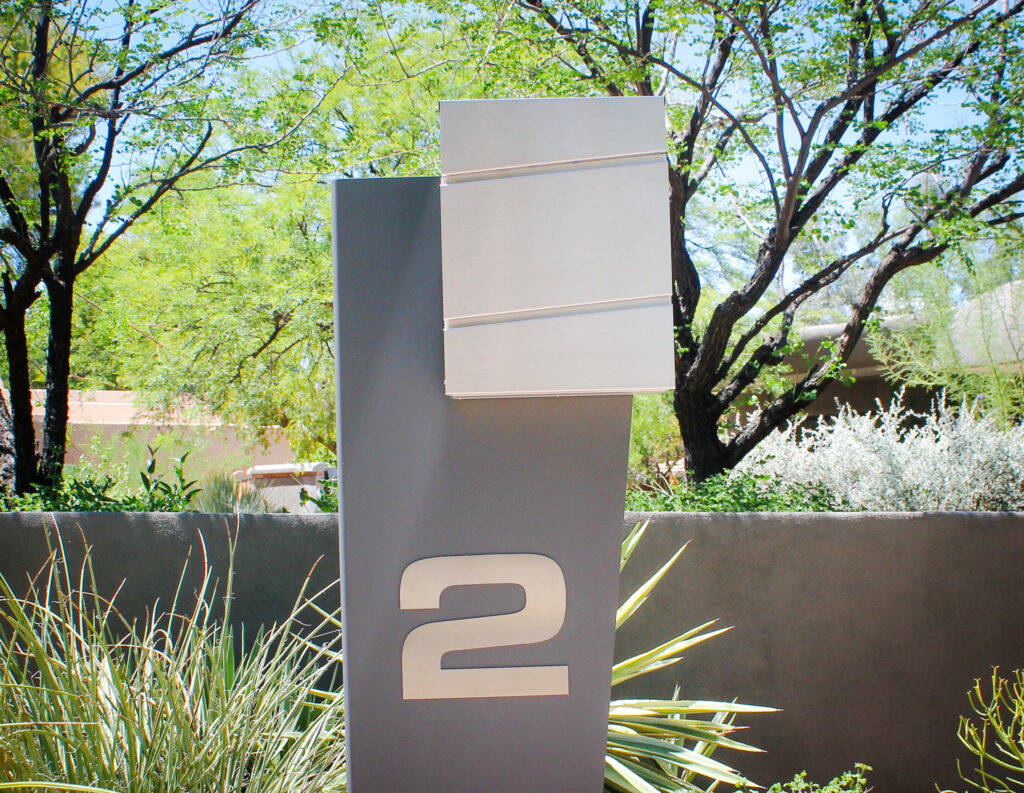 Stainless Steel Mailbox with Post, Modern Mailboxes