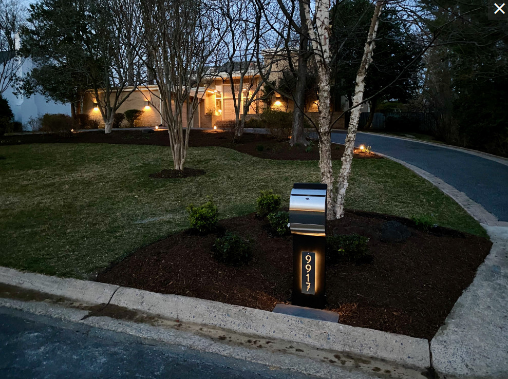 Modern Mailbox with LED Lighting