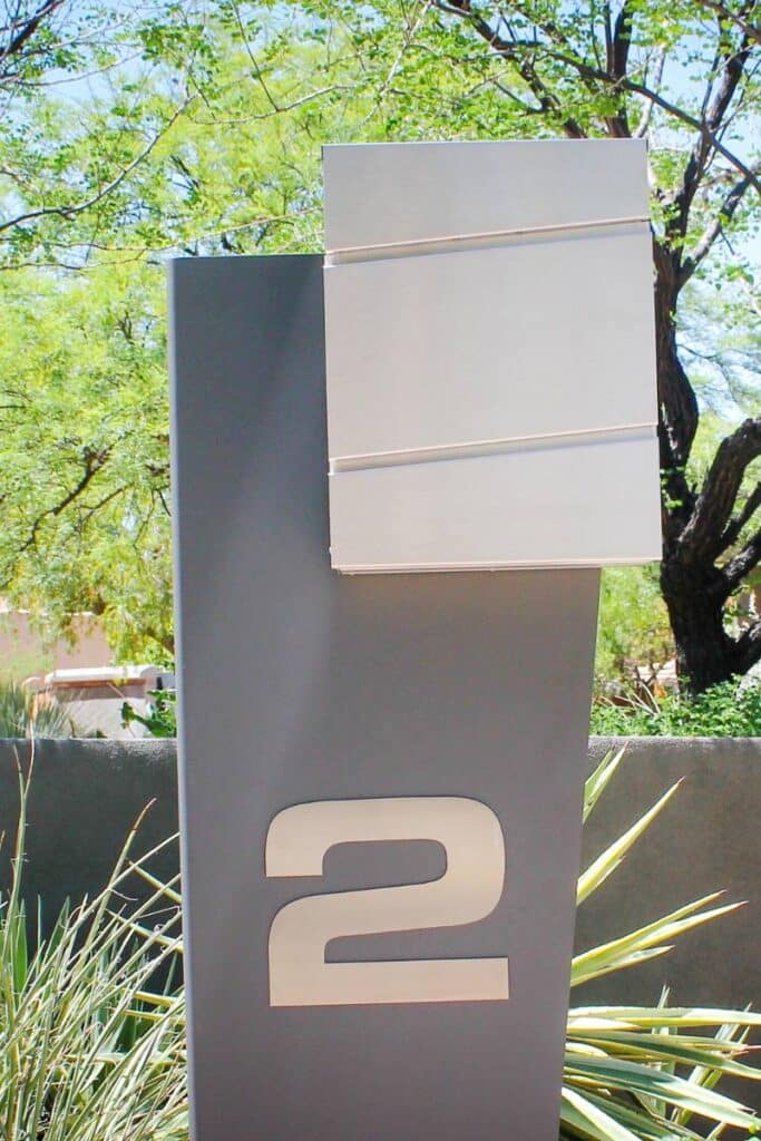 Custom Stainless Steel Mailbox and Post