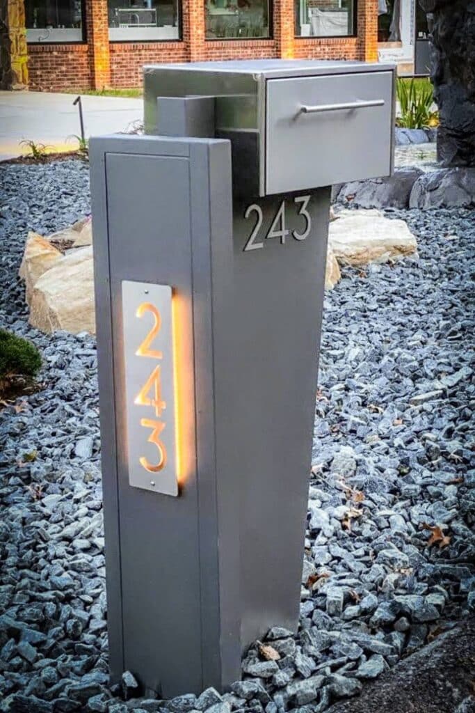 Custom Stainless Steel Mailbox